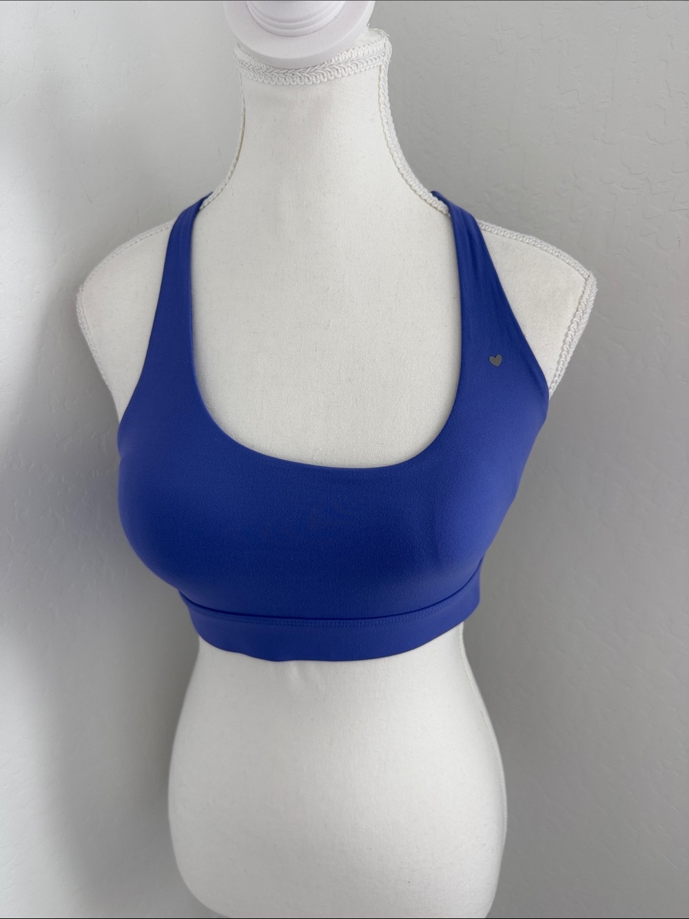 Love Fitness Seamless Blue Scoop-Neck Sports Bra NWOT